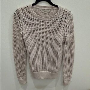 LOFT Women's Light Beige Knit Sweater